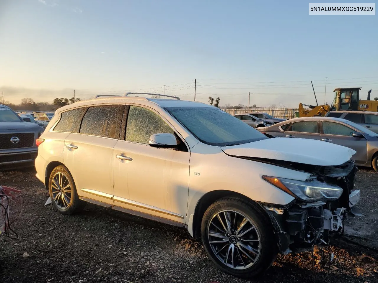 2016 Infiniti Qx60 VIN: 5N1AL0MMXGC519229 Lot: 78688704