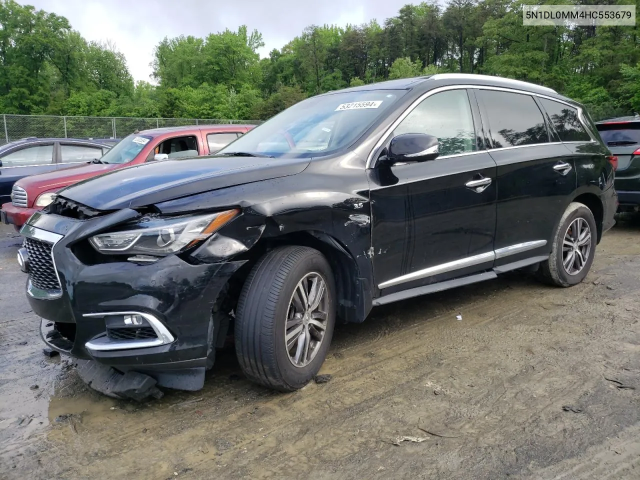 2017 Infiniti Qx60 VIN: 5N1DL0MM4HC553679 Lot: 53215594