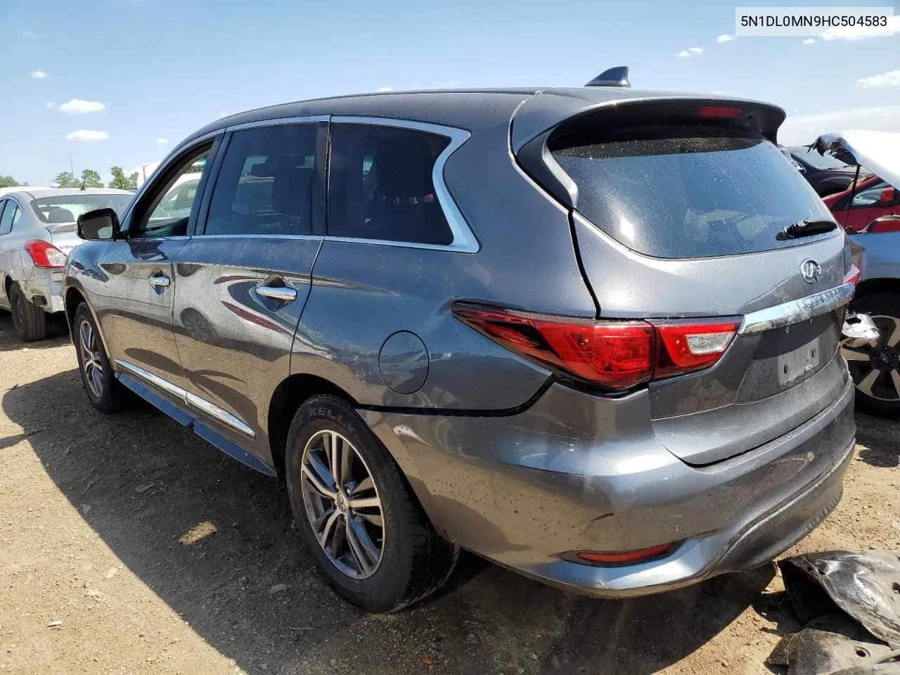 2017 Infiniti Qx60 VIN: 5N1DL0MN9HC504583 Lot: 55165704