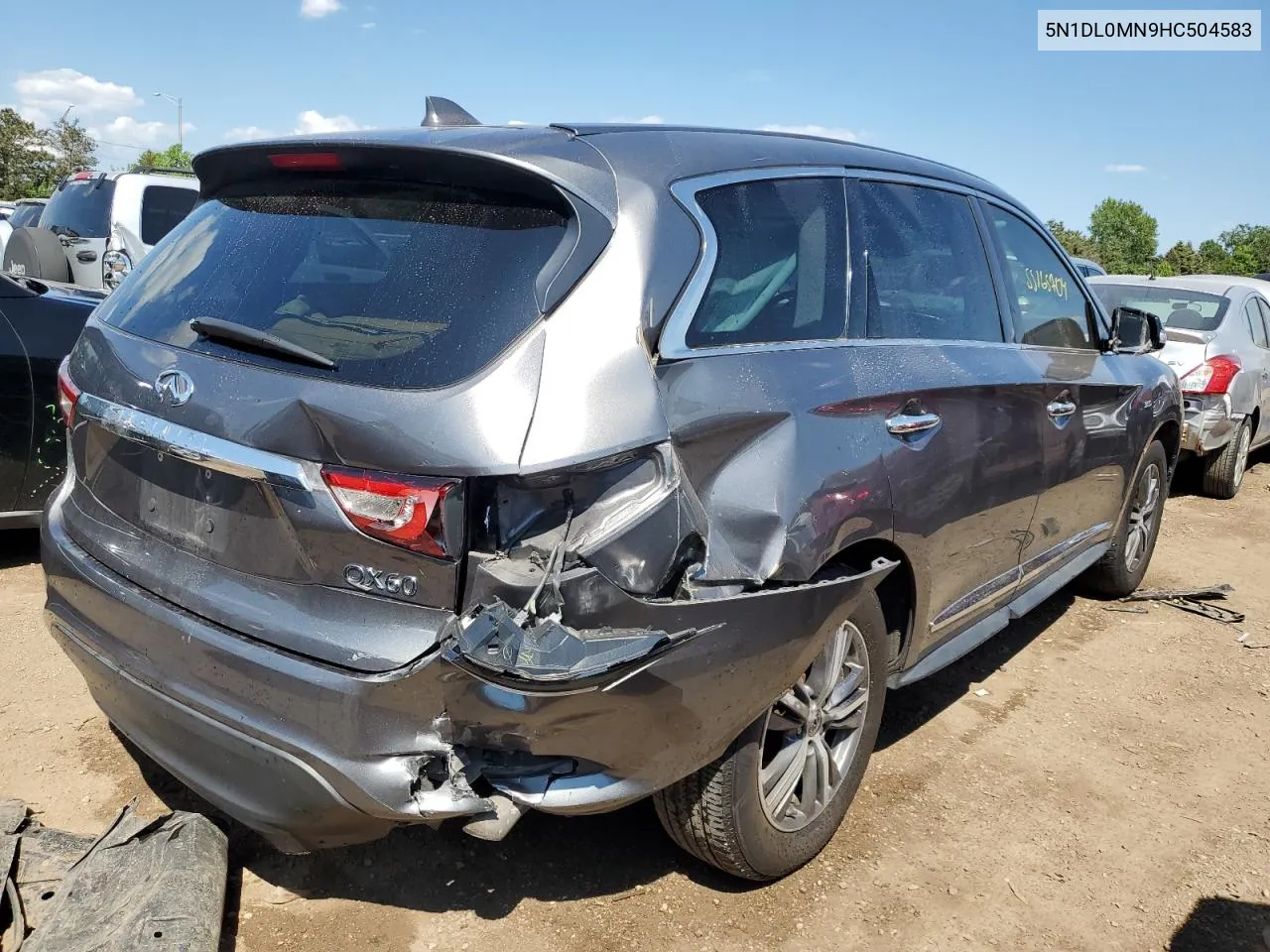 2017 Infiniti Qx60 VIN: 5N1DL0MN9HC504583 Lot: 55165704