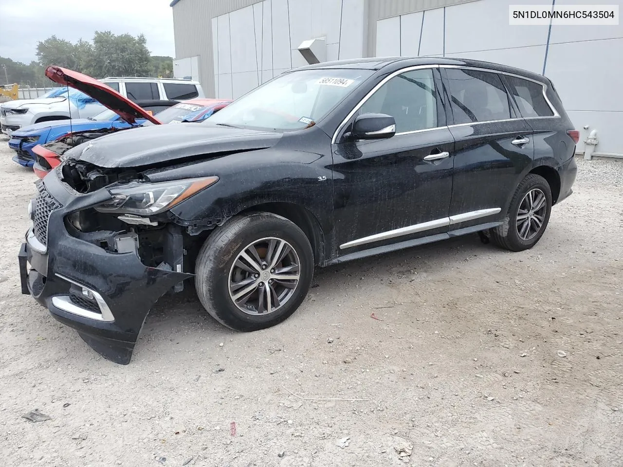 2017 Infiniti Qx60 VIN: 5N1DL0MN6HC543504 Lot: 58511094