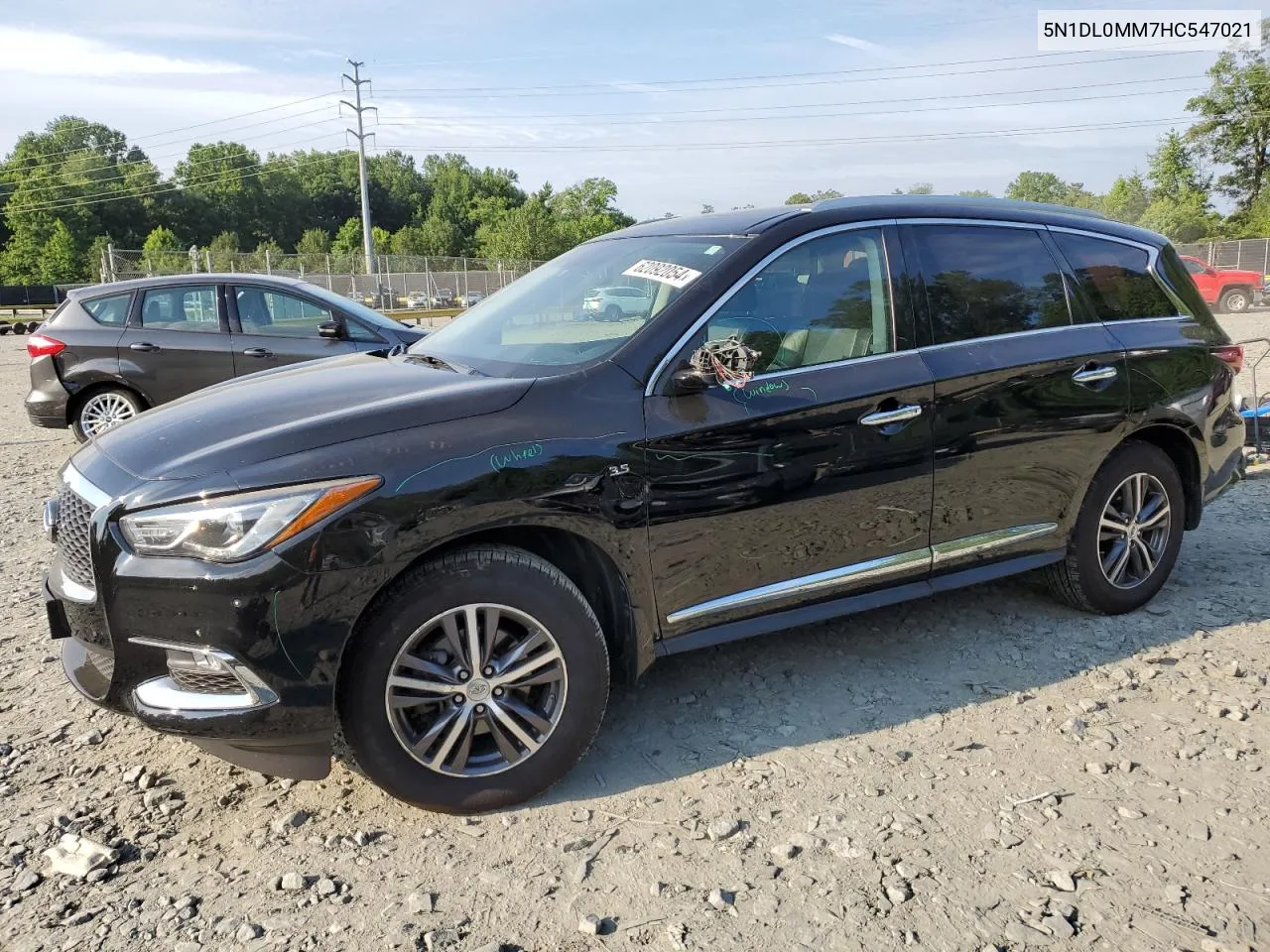 2017 Infiniti Qx60 VIN: 5N1DL0MM7HC547021 Lot: 62092054