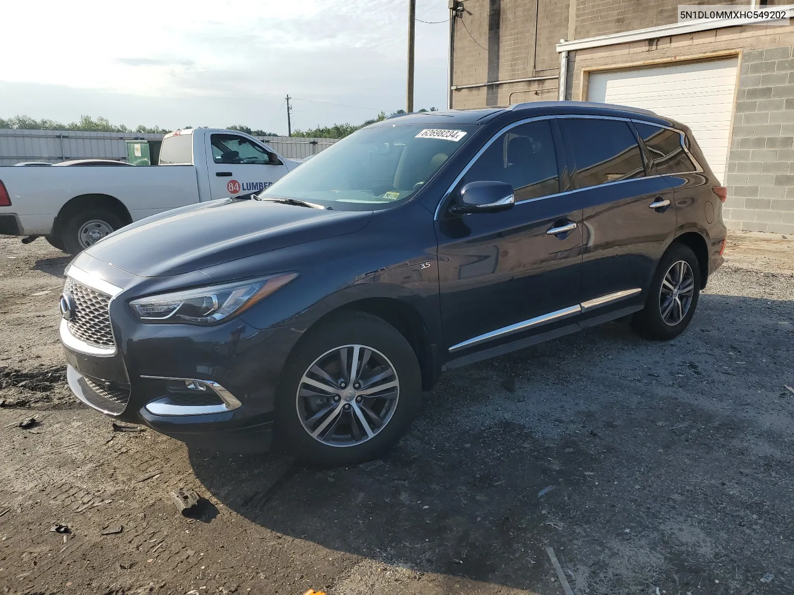 2017 Infiniti Qx60 VIN: 5N1DL0MMXHC549202 Lot: 62698234