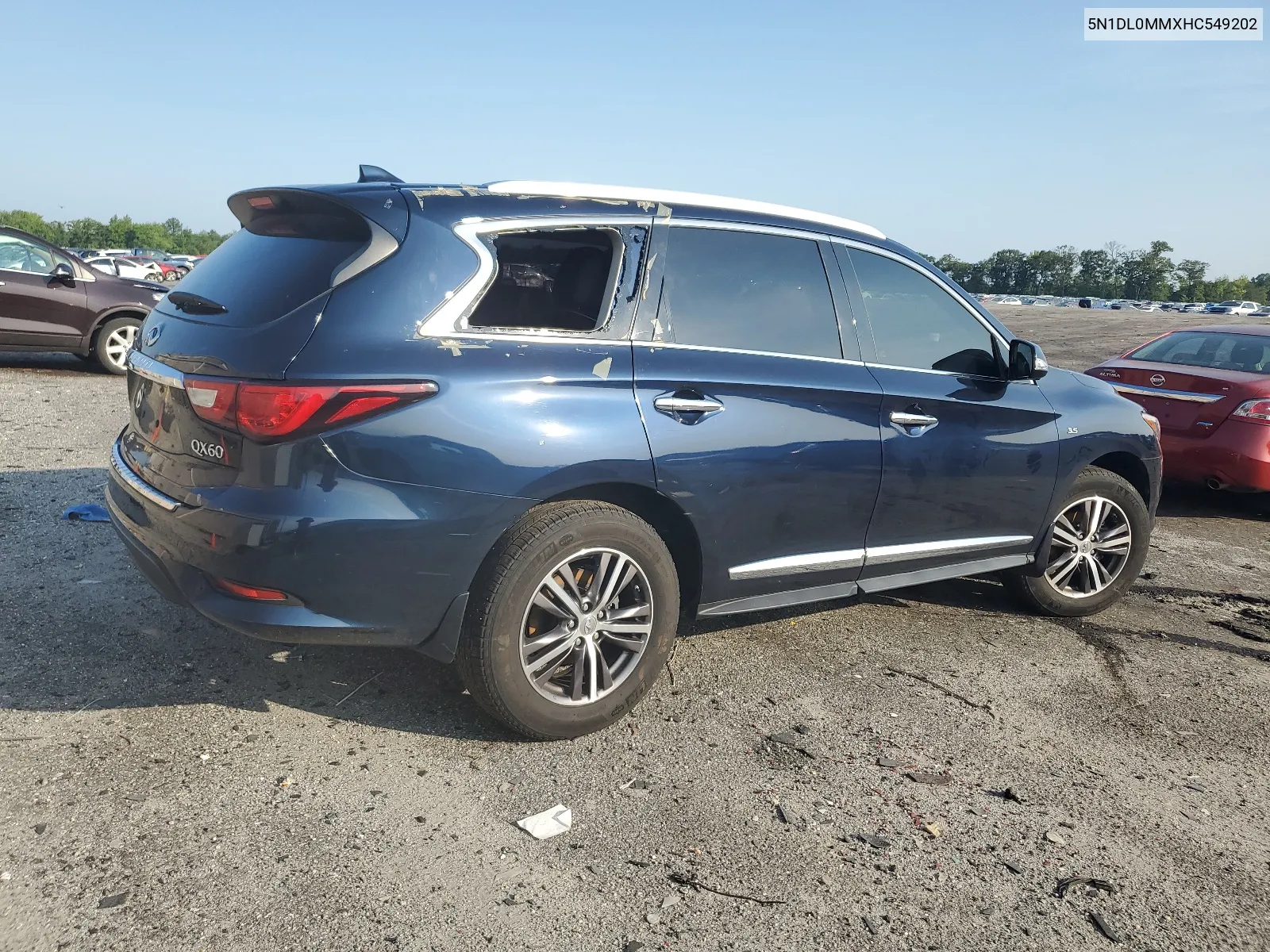 2017 Infiniti Qx60 VIN: 5N1DL0MMXHC549202 Lot: 62698234