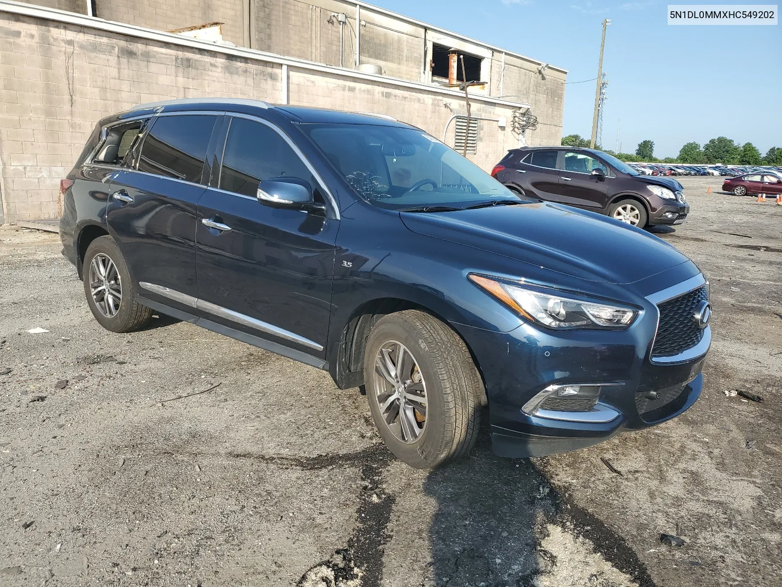 2017 Infiniti Qx60 VIN: 5N1DL0MMXHC549202 Lot: 62698234