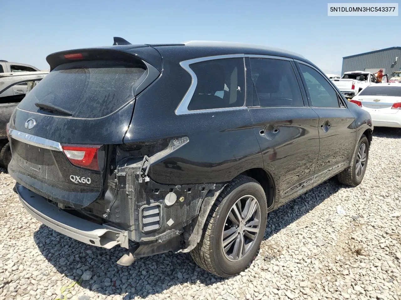 2017 Infiniti Qx60 VIN: 5N1DL0MN3HC543377 Lot: 62874694