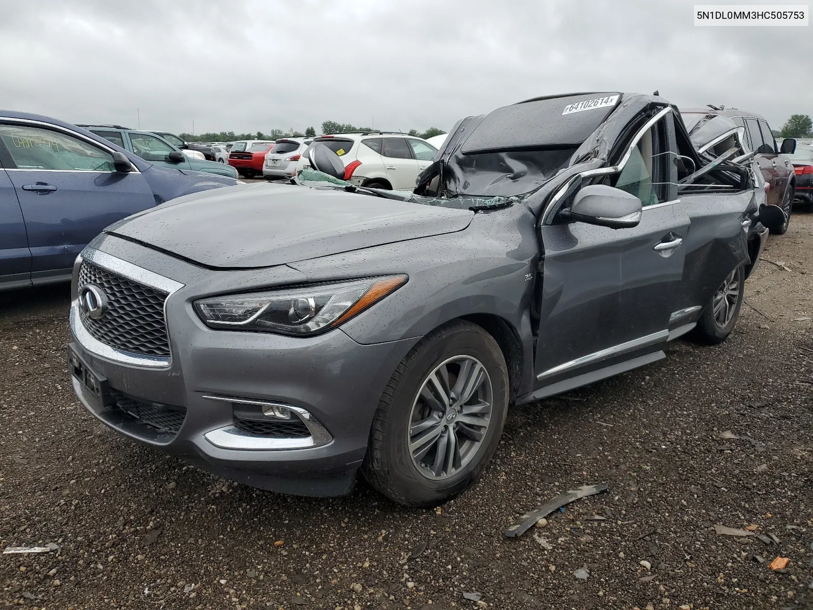 2017 Infiniti Qx60 VIN: 5N1DL0MM3HC505753 Lot: 64102614