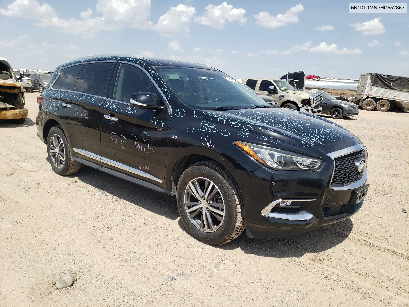 2017 Infiniti Qx60 VIN: 5N1DL0MN7HC552857 Lot: 65771764