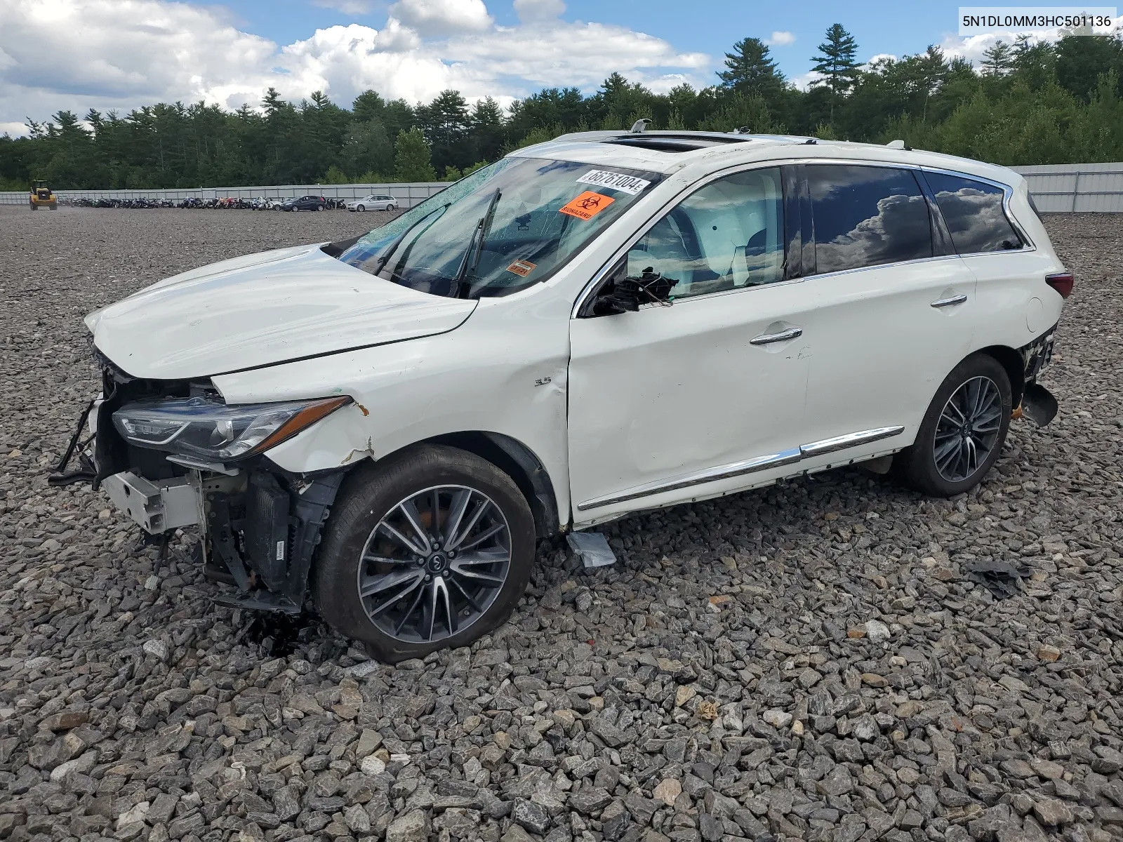 2017 Infiniti Qx60 VIN: 5N1DL0MM3HC501136 Lot: 66761004