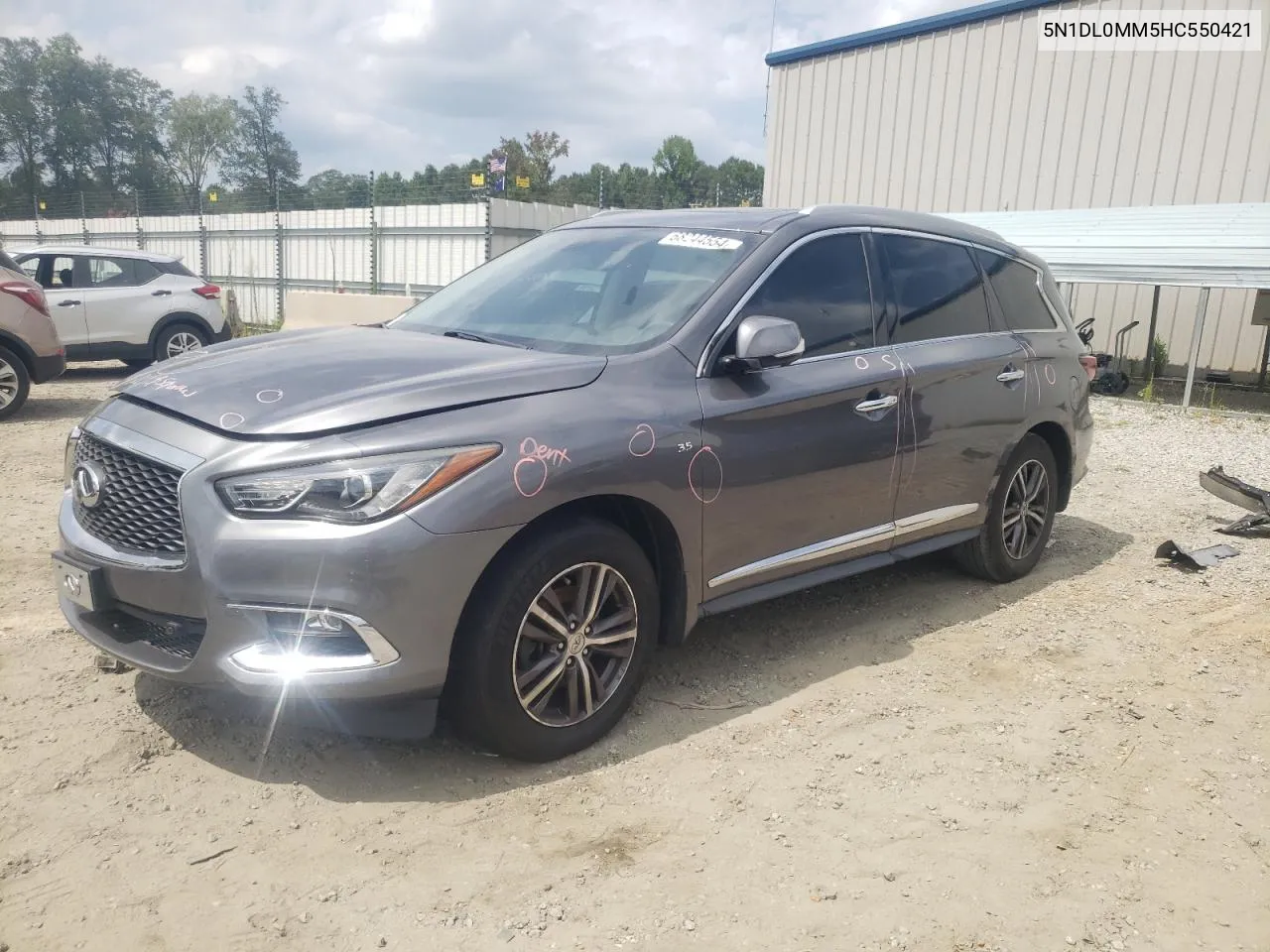 2017 Infiniti Qx60 VIN: 5N1DL0MM5HC550421 Lot: 68244554