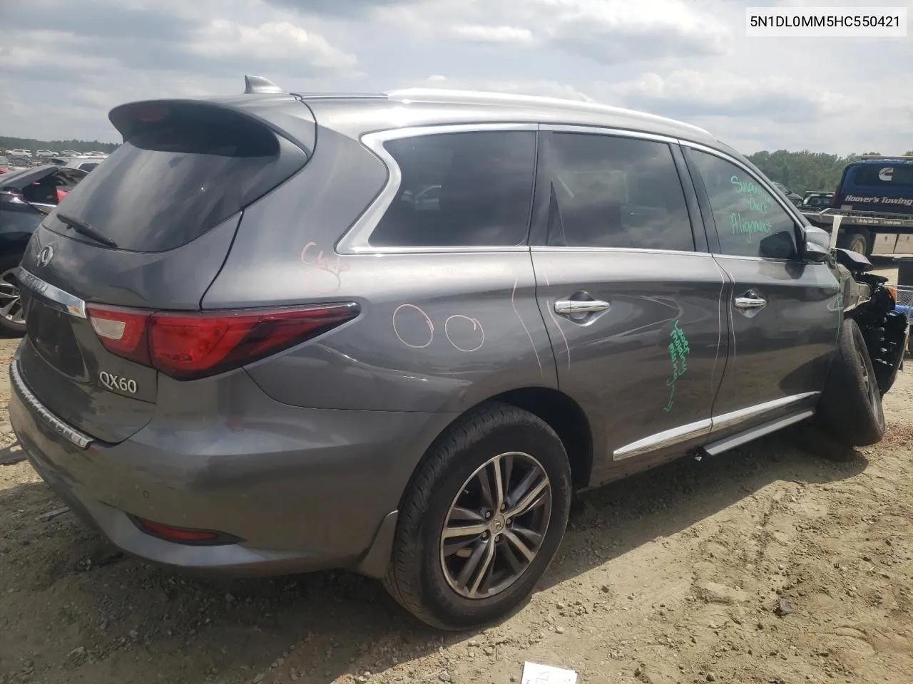 2017 Infiniti Qx60 VIN: 5N1DL0MM5HC550421 Lot: 68244554