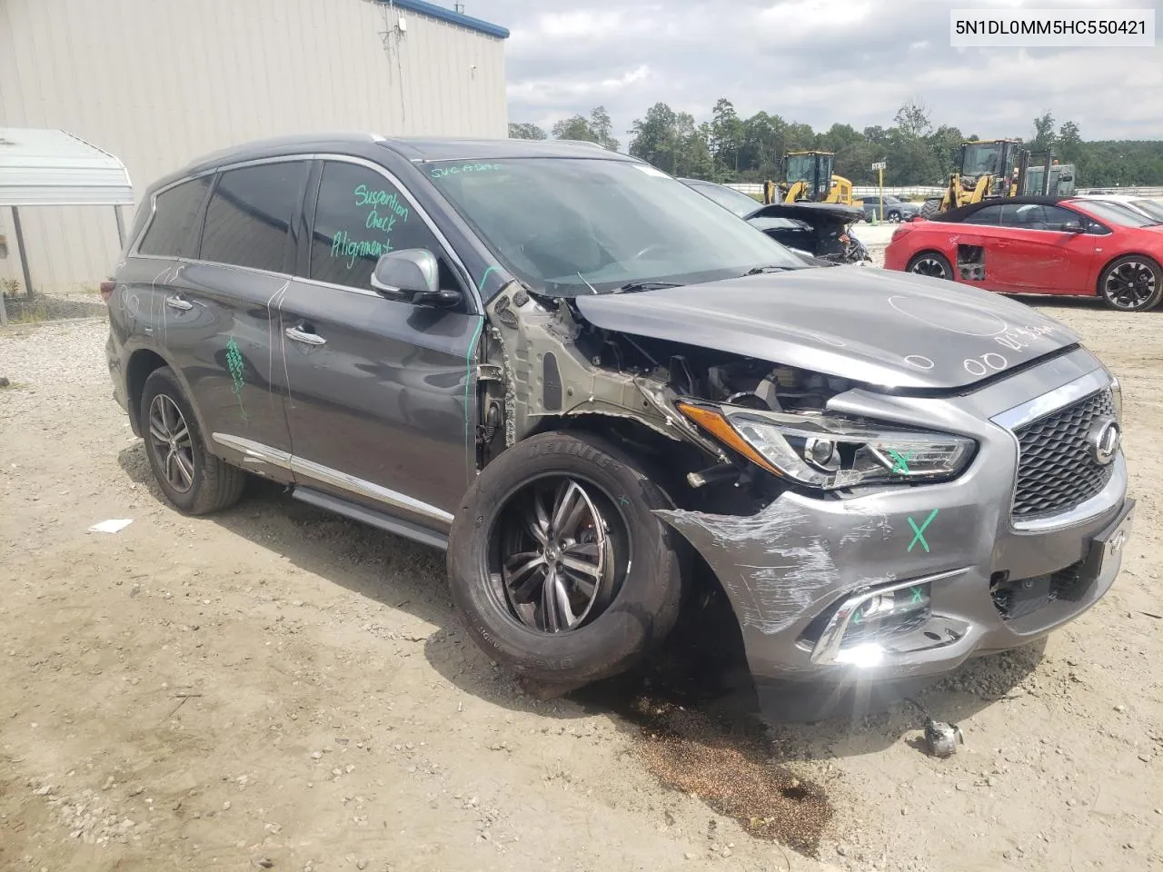 2017 Infiniti Qx60 VIN: 5N1DL0MM5HC550421 Lot: 68244554