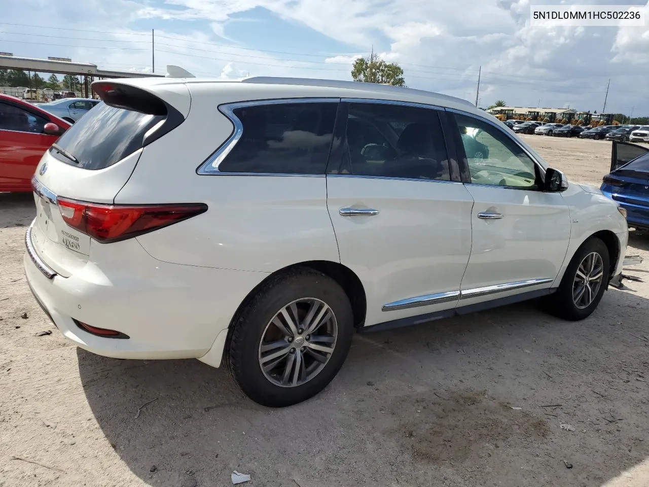 2017 Infiniti Qx60 VIN: 5N1DL0MM1HC502236 Lot: 68500384