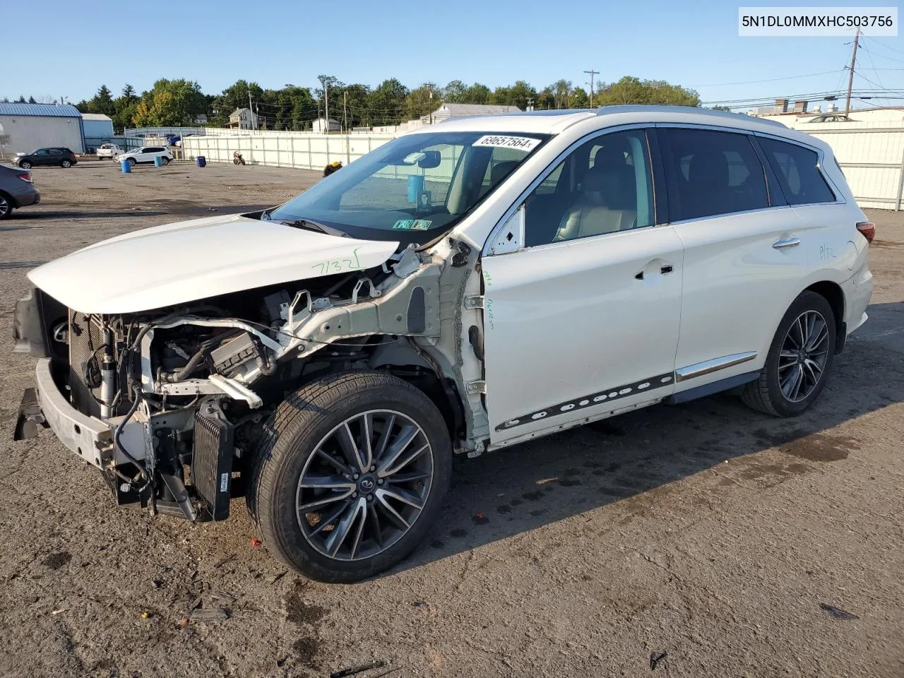 2017 Infiniti Qx60 VIN: 5N1DL0MMXHC503756 Lot: 69657564