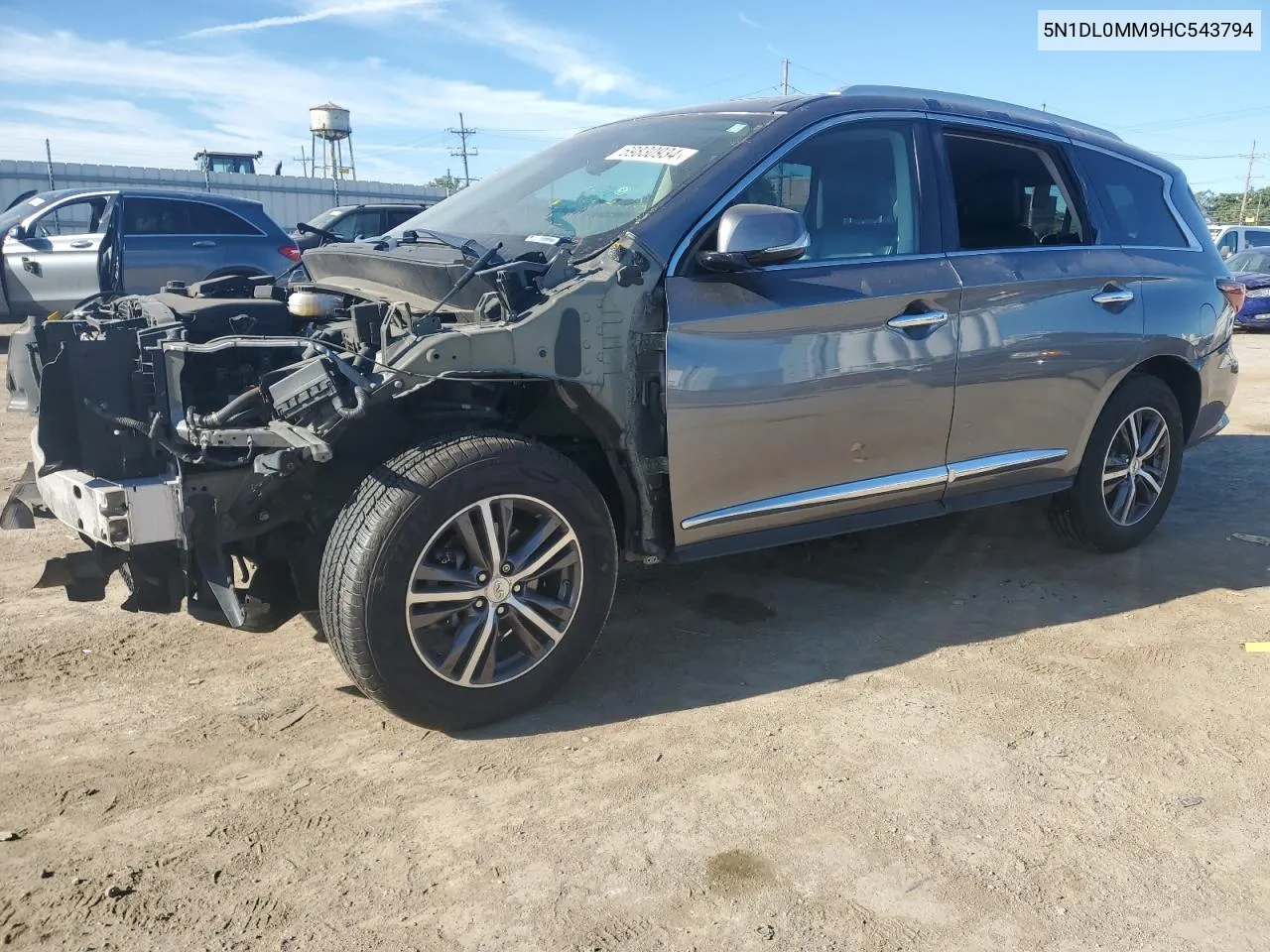 2017 Infiniti Qx60 VIN: 5N1DL0MM9HC543794 Lot: 69830934