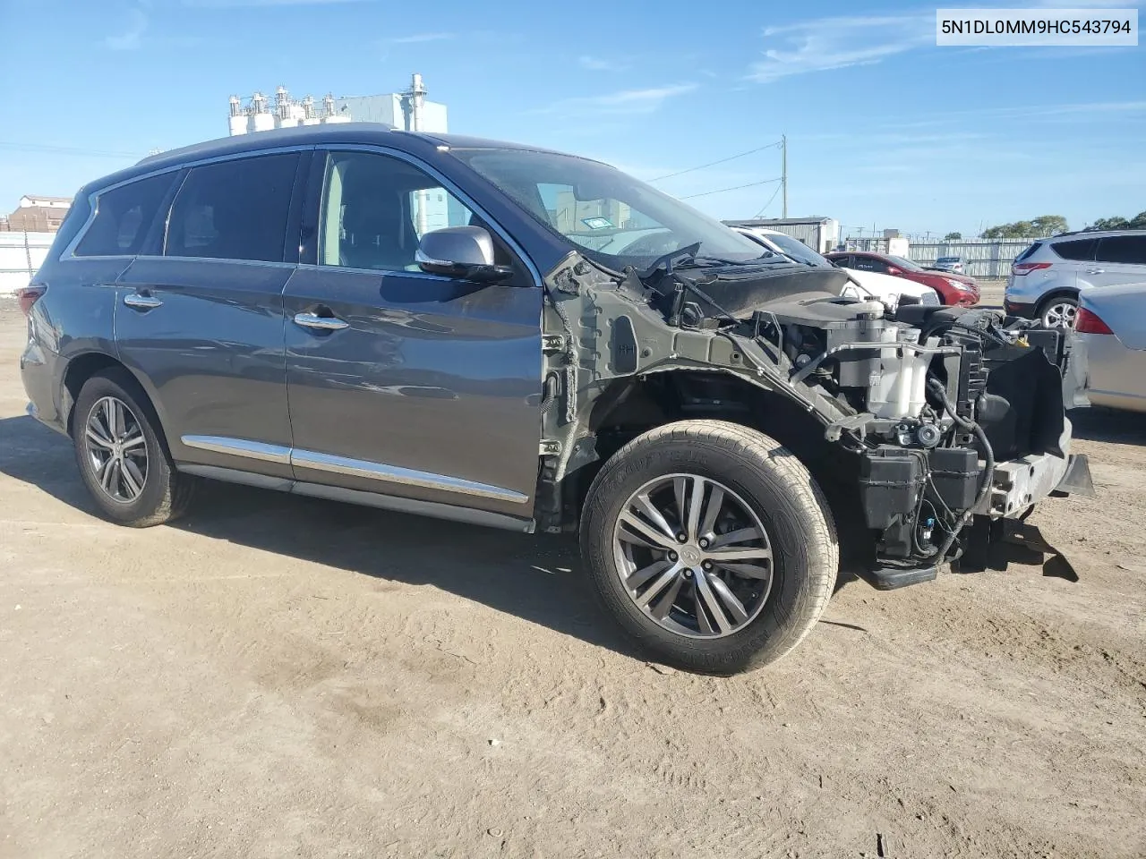 2017 Infiniti Qx60 VIN: 5N1DL0MM9HC543794 Lot: 69830934