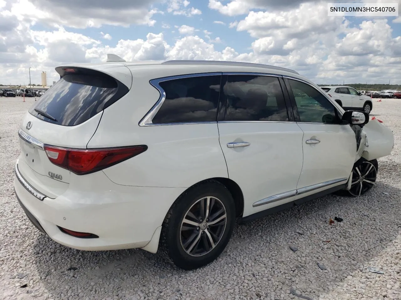 2017 Infiniti Qx60 VIN: 5N1DL0MN3HC540706 Lot: 69896484