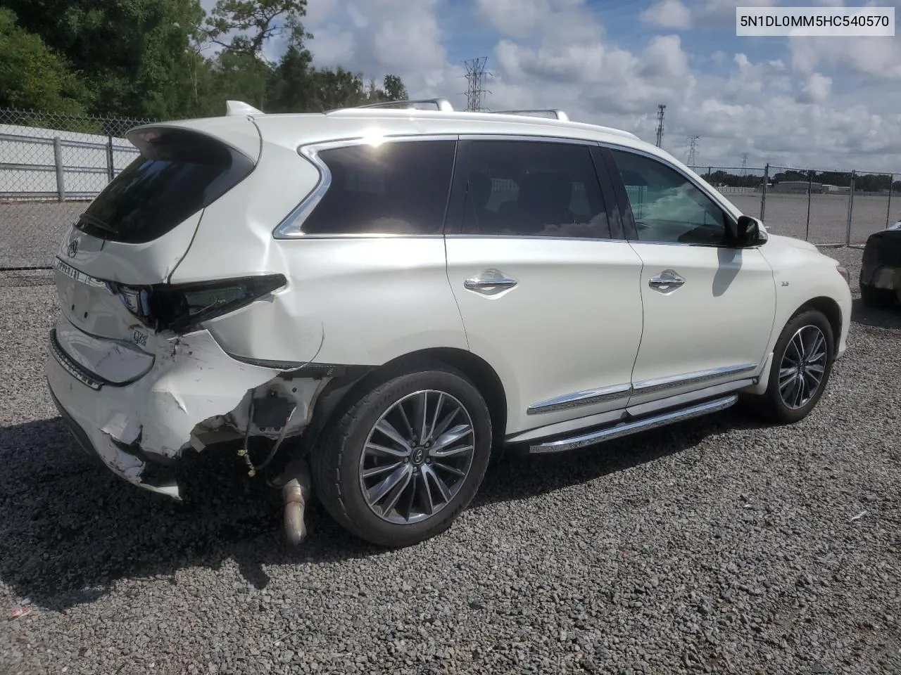 2017 Infiniti Qx60 VIN: 5N1DL0MM5HC540570 Lot: 70317664