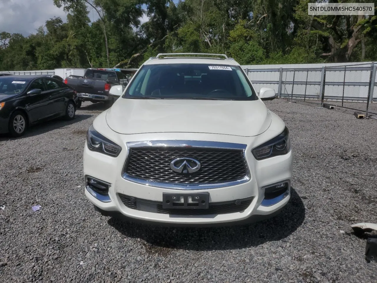 2017 Infiniti Qx60 VIN: 5N1DL0MM5HC540570 Lot: 70317664