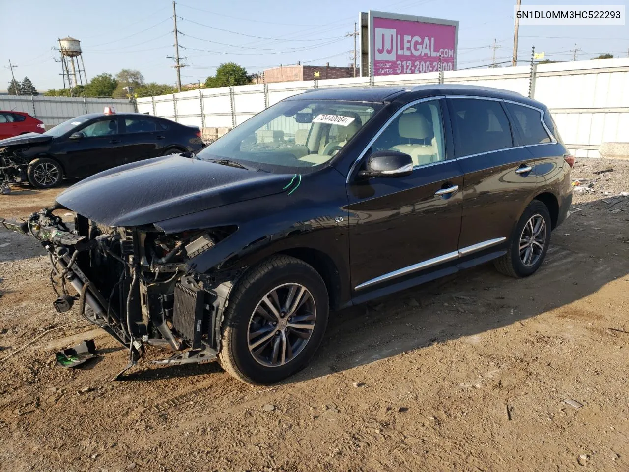 2017 Infiniti Qx60 VIN: 5N1DL0MM3HC522293 Lot: 70440064