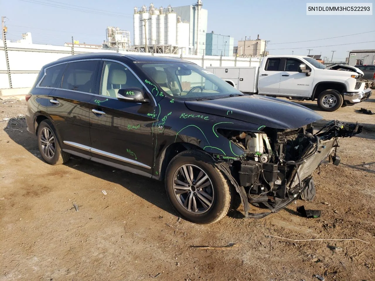 2017 Infiniti Qx60 VIN: 5N1DL0MM3HC522293 Lot: 70440064