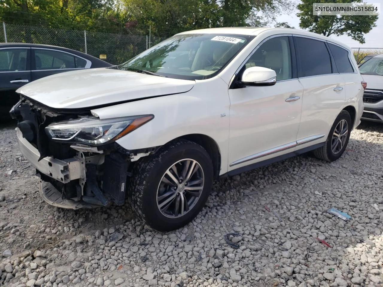 2017 Infiniti Qx60 VIN: 5N1DL0MN8HC515834 Lot: 71281044