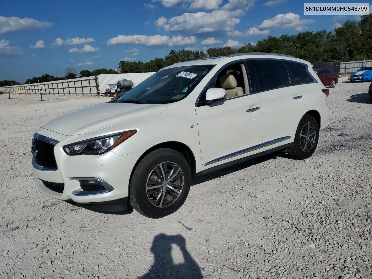 2017 Infiniti Qx60 VIN: 5N1DL0MM0HC548799 Lot: 71395674