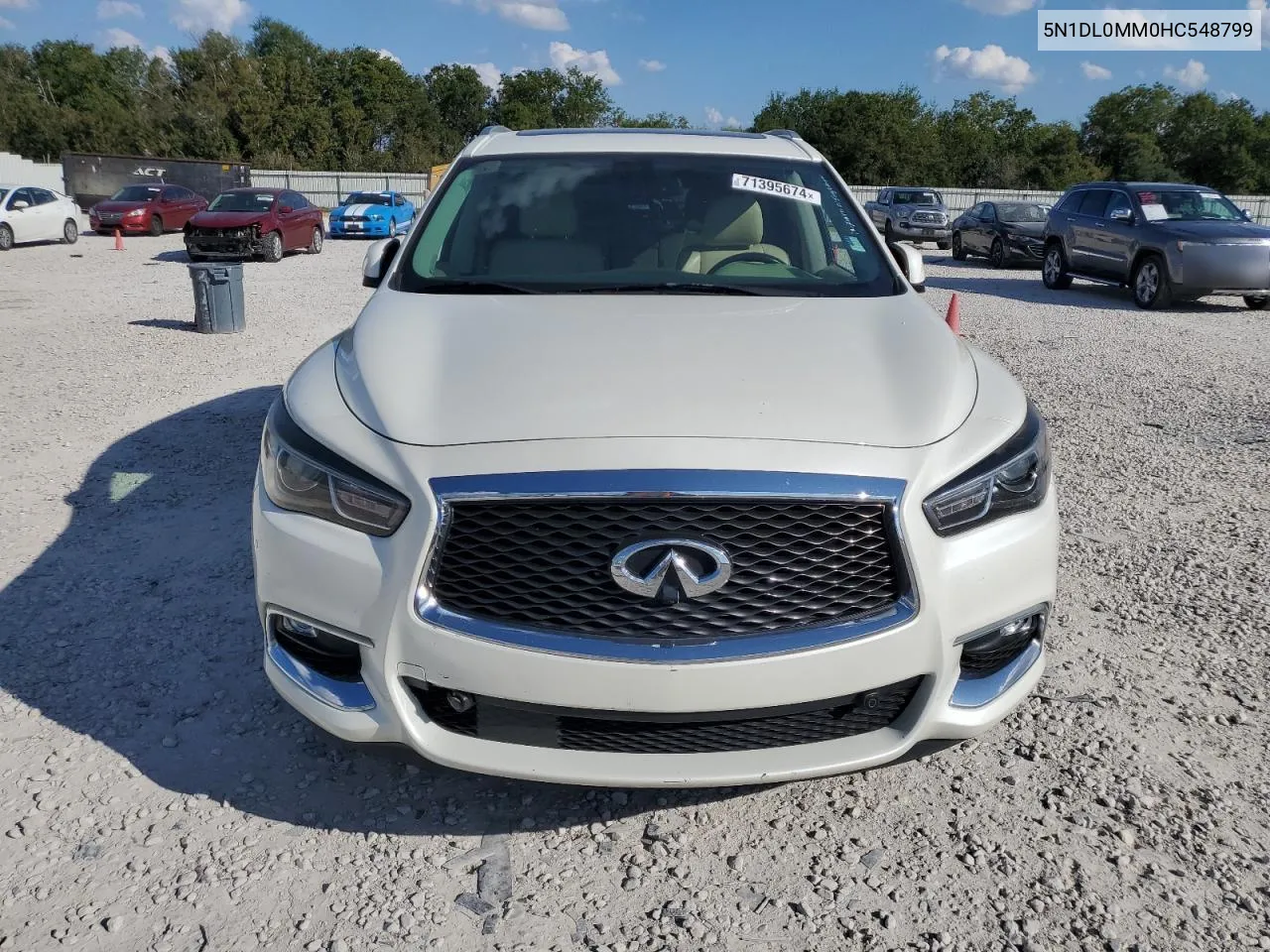 2017 Infiniti Qx60 VIN: 5N1DL0MM0HC548799 Lot: 71395674