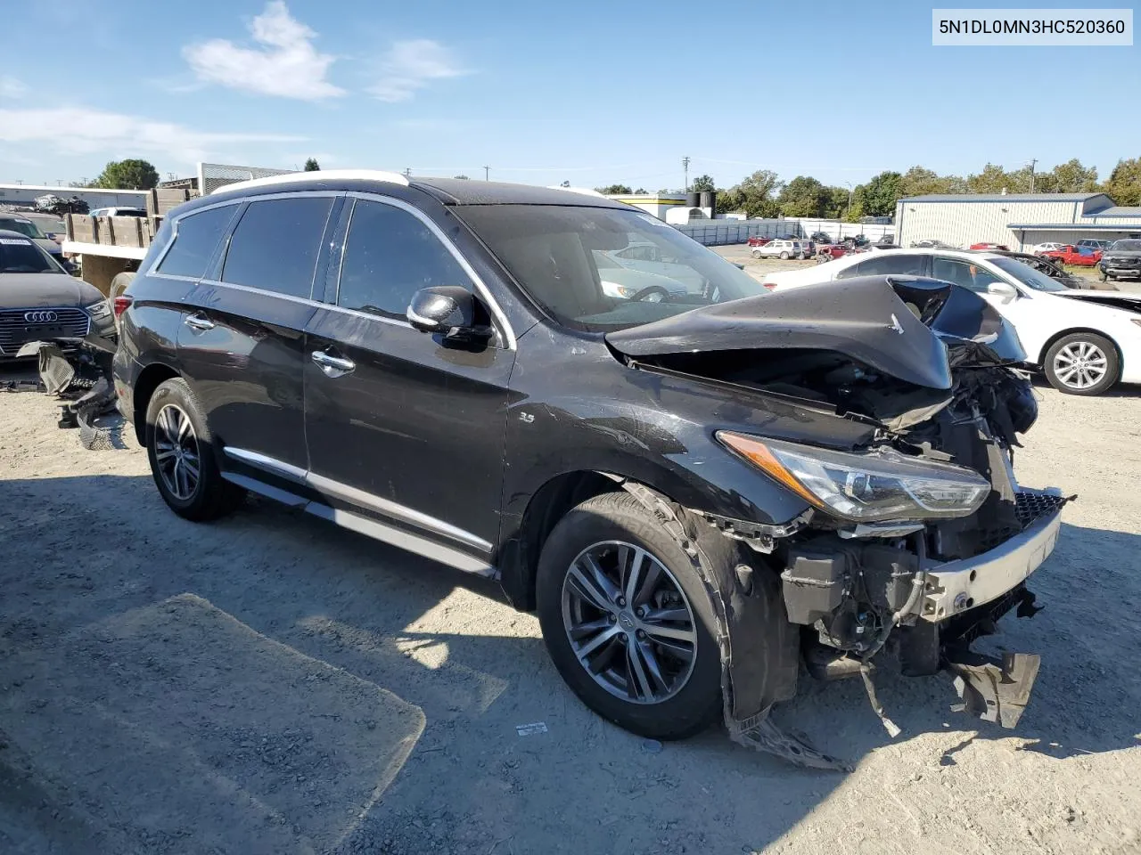 2017 Infiniti Qx60 VIN: 5N1DL0MN3HC520360 Lot: 72031864