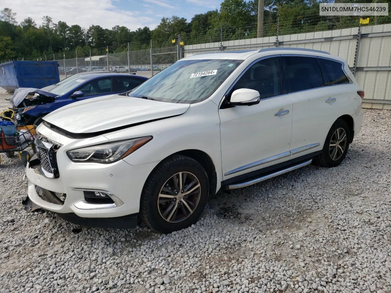 2017 Infiniti Qx60 VIN: 5N1DL0MM7HC546239 Lot: 72154264