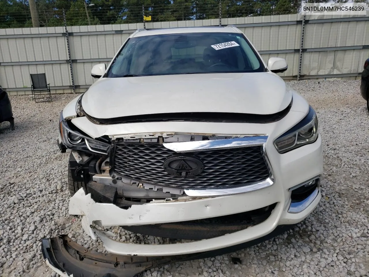 2017 Infiniti Qx60 VIN: 5N1DL0MM7HC546239 Lot: 72154264