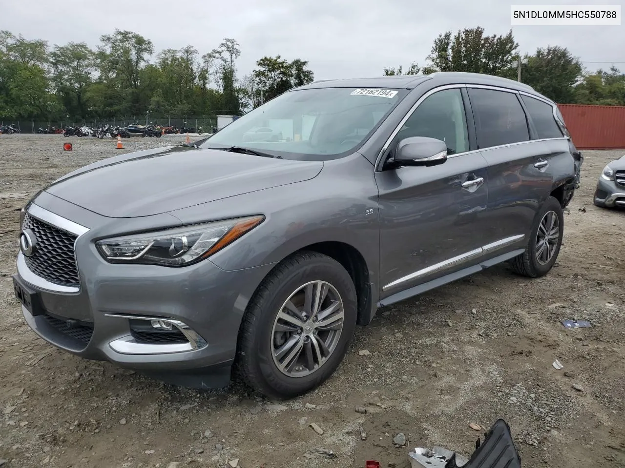 2017 Infiniti Qx60 VIN: 5N1DL0MM5HC550788 Lot: 72162194