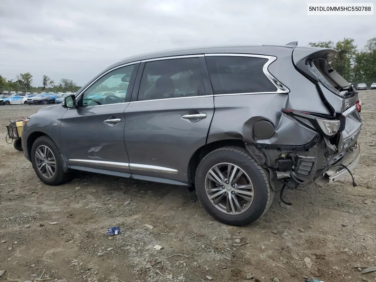 2017 Infiniti Qx60 VIN: 5N1DL0MM5HC550788 Lot: 72162194