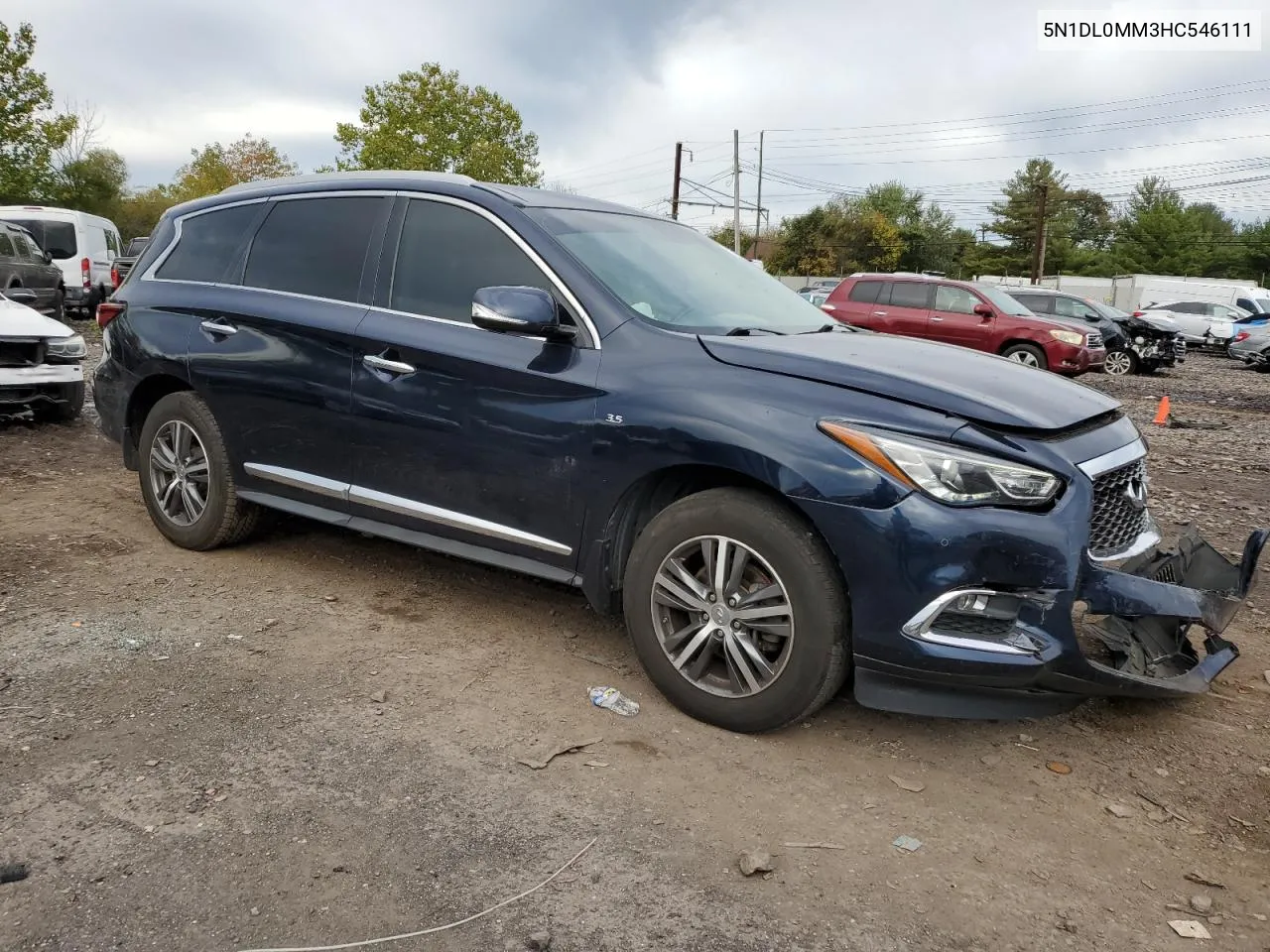 2017 Infiniti Qx60 VIN: 5N1DL0MM3HC546111 Lot: 72904914