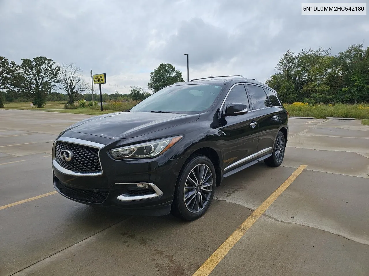 2017 Infiniti Qx60 VIN: 5N1DL0MM2HC542180 Lot: 72998394