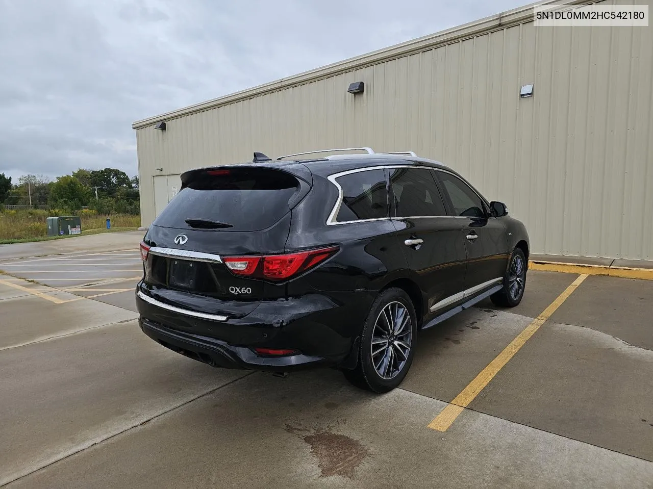 2017 Infiniti Qx60 VIN: 5N1DL0MM2HC542180 Lot: 72998394