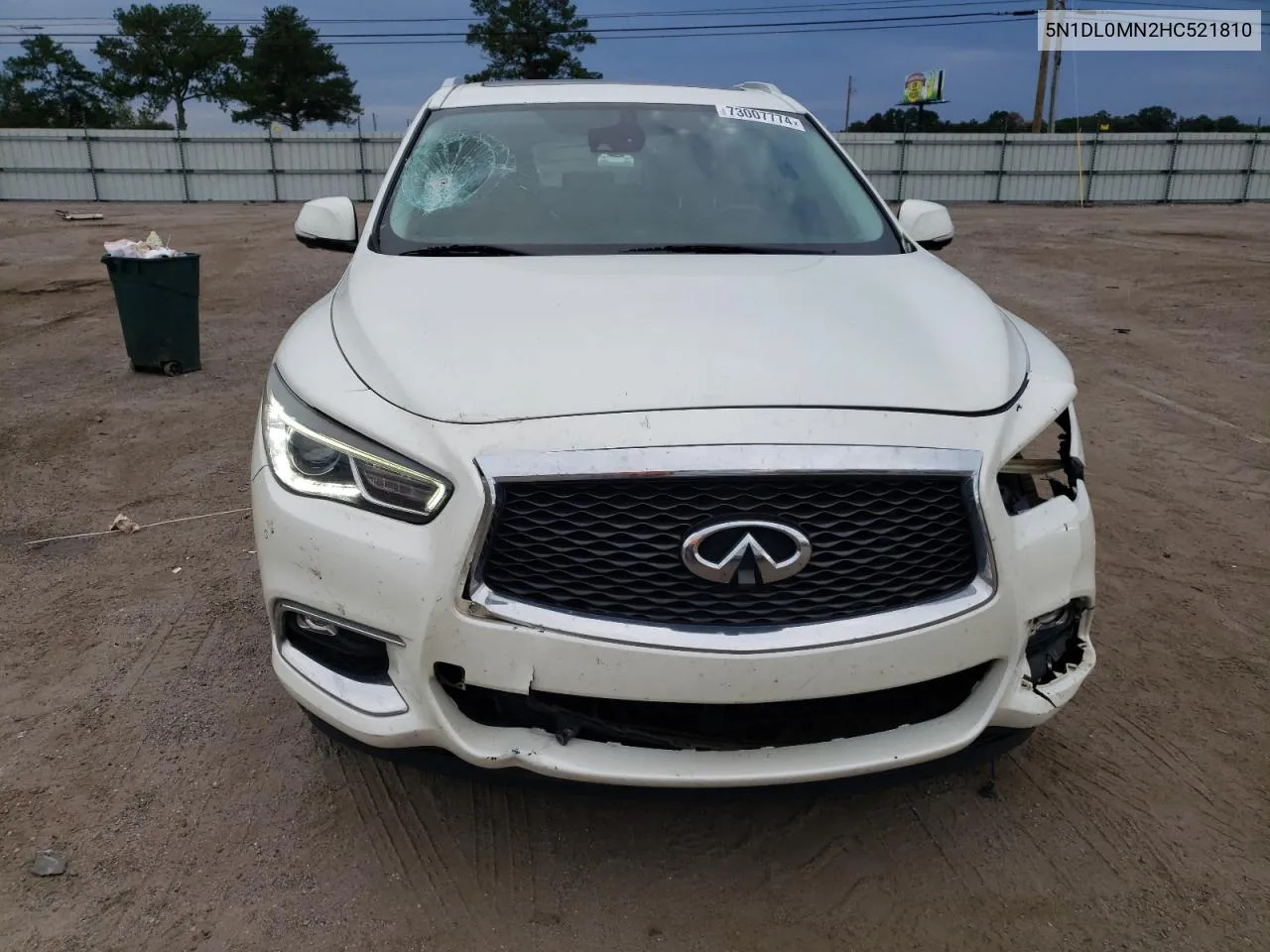 2017 Infiniti Qx60 VIN: 5N1DL0MN2HC521810 Lot: 73007774