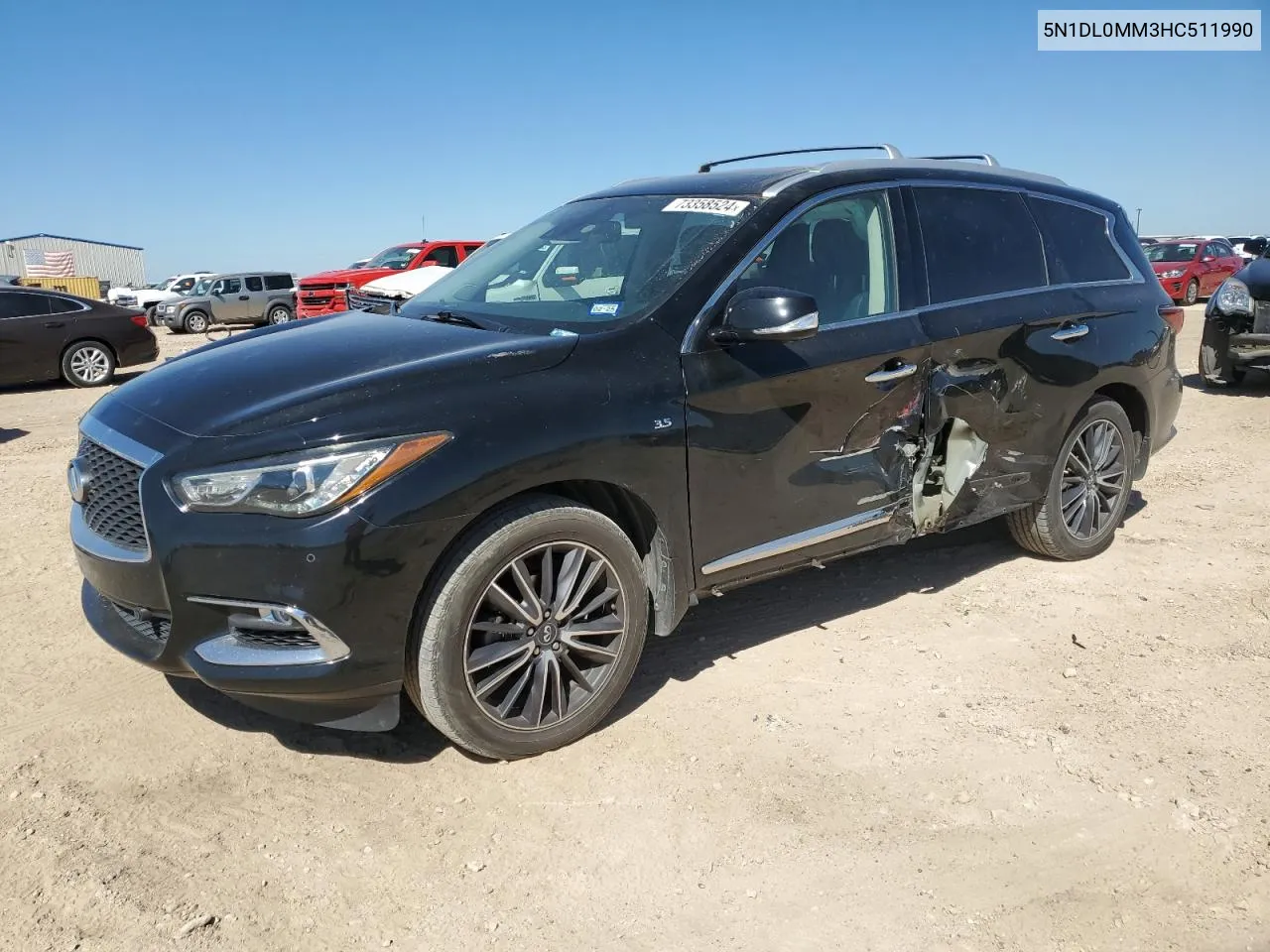 2017 Infiniti Qx60 VIN: 5N1DL0MM3HC511990 Lot: 73358524