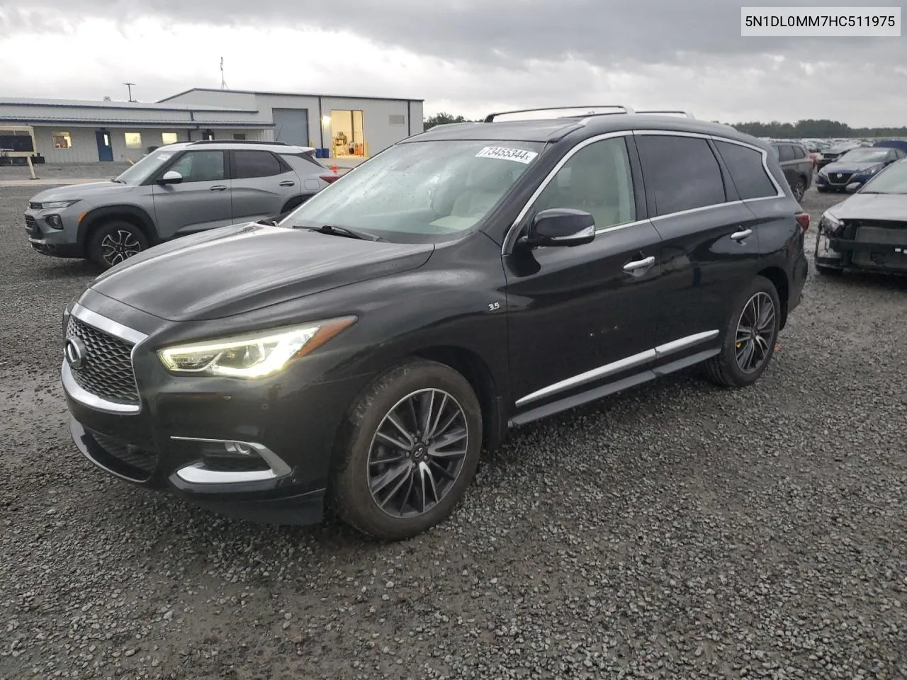 2017 Infiniti Qx60 VIN: 5N1DL0MM7HC511975 Lot: 73455344