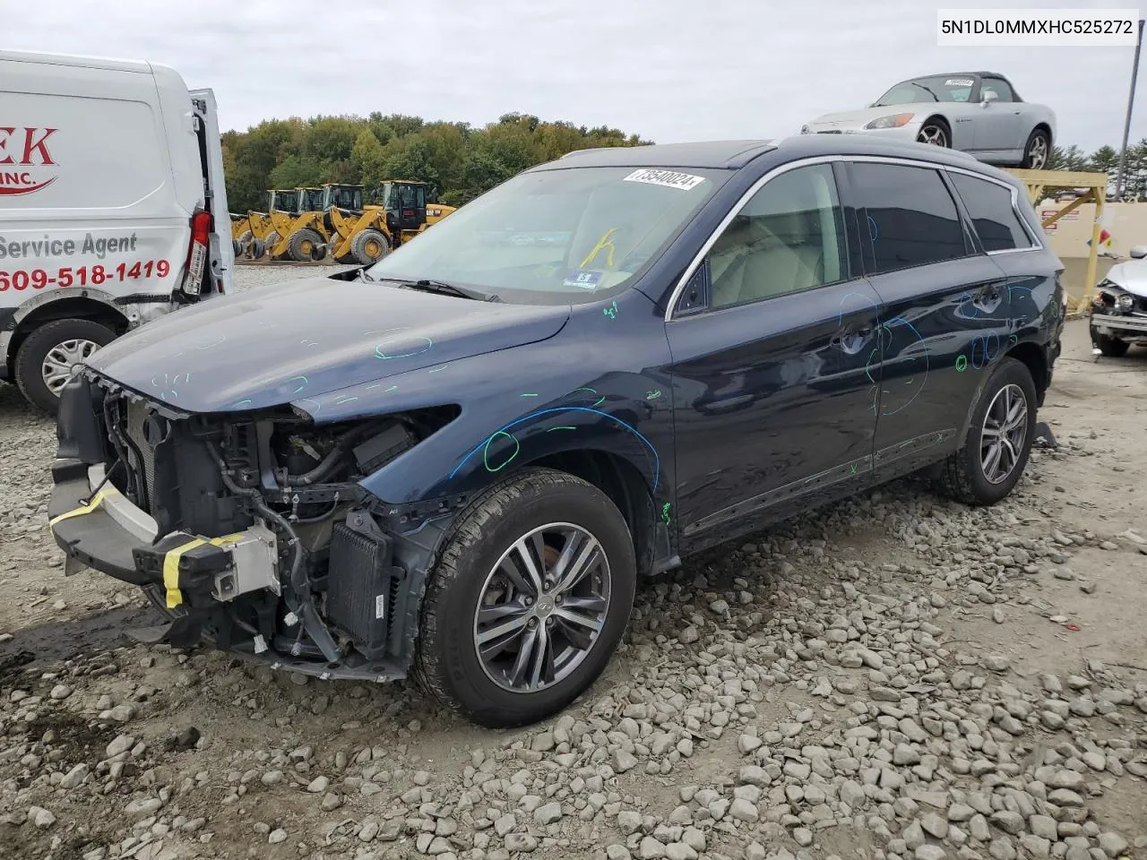 2017 Infiniti Qx60 VIN: 5N1DL0MMXHC525272 Lot: 73540024