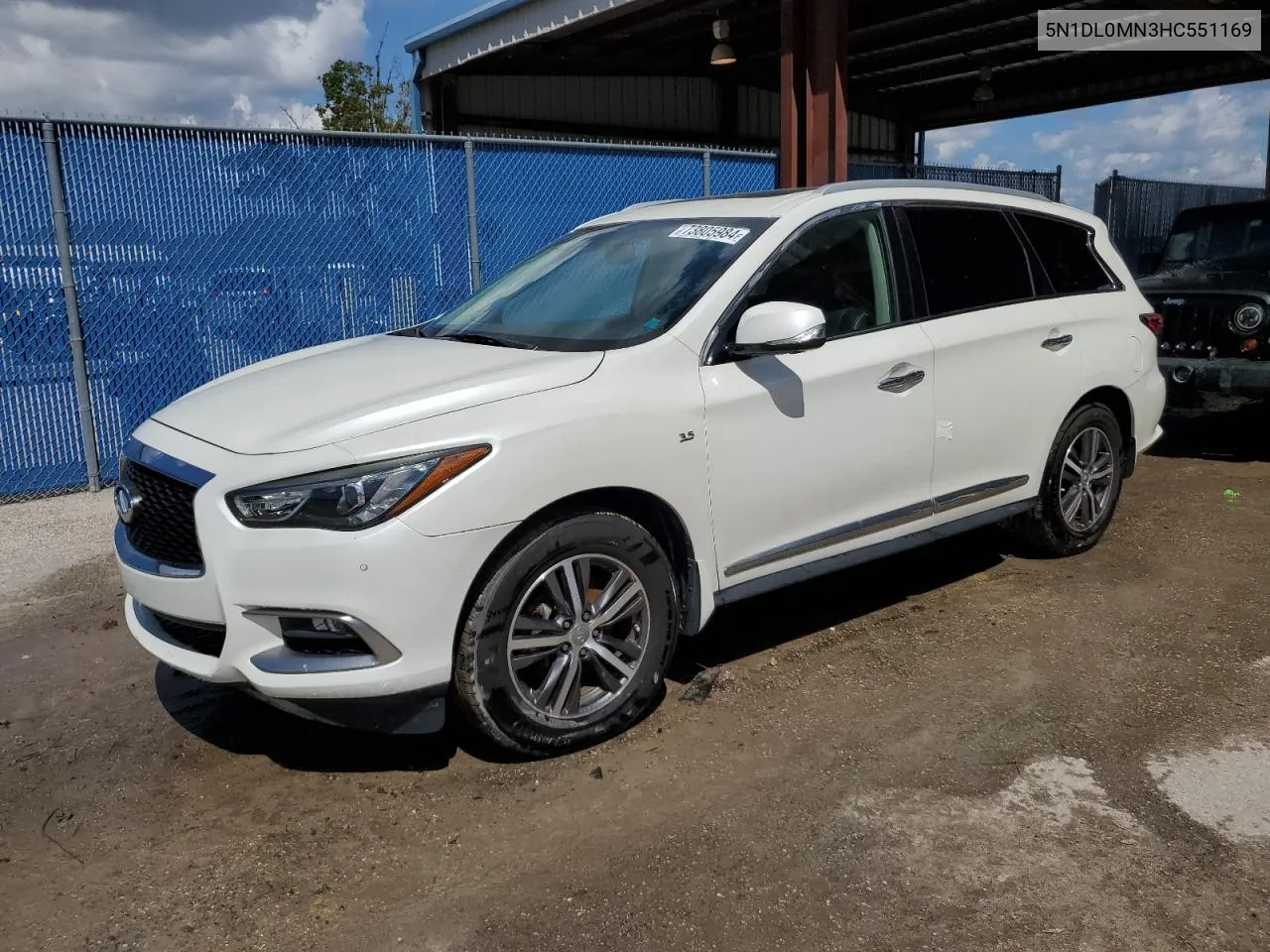 2017 Infiniti Qx60 VIN: 5N1DL0MN3HC551169 Lot: 73805984