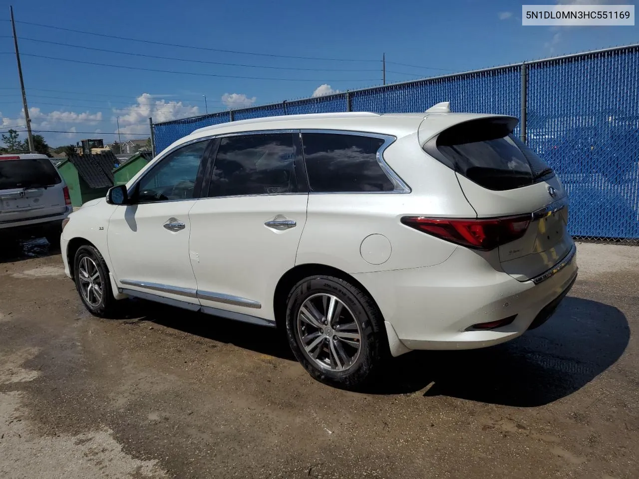 2017 Infiniti Qx60 VIN: 5N1DL0MN3HC551169 Lot: 73805984