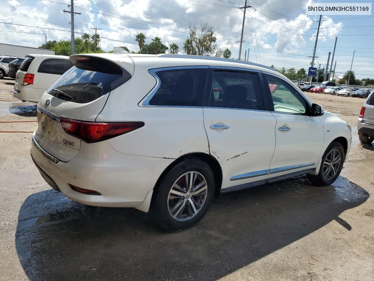 2017 Infiniti Qx60 VIN: 5N1DL0MN3HC551169 Lot: 73805984