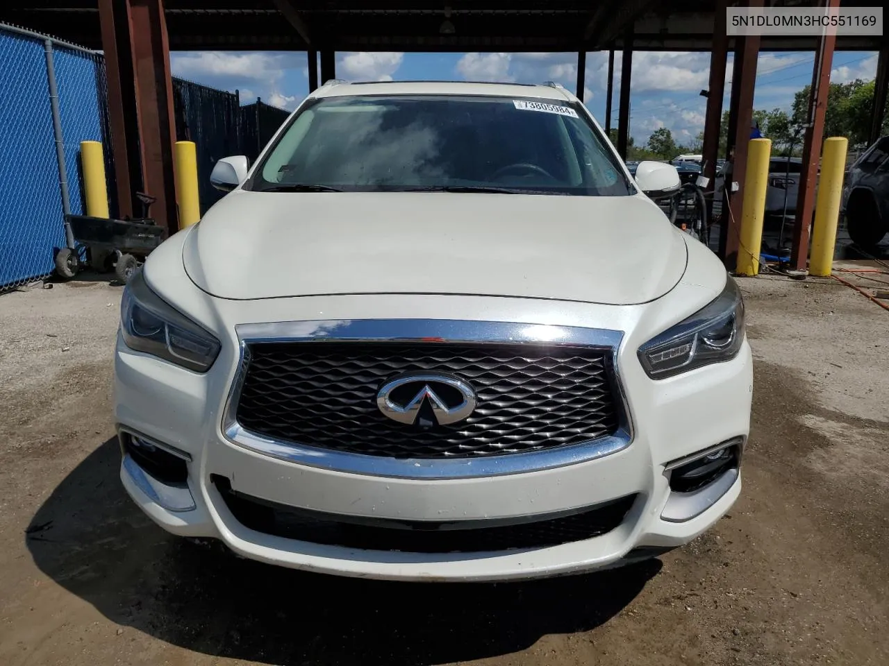 2017 Infiniti Qx60 VIN: 5N1DL0MN3HC551169 Lot: 73805984