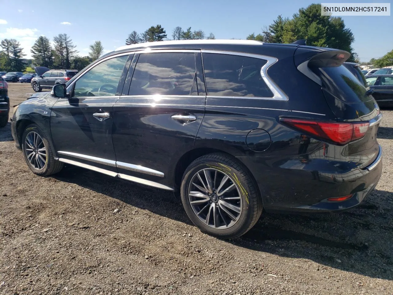 2017 Infiniti Qx60 VIN: 5N1DL0MN2HC517241 Lot: 73920494