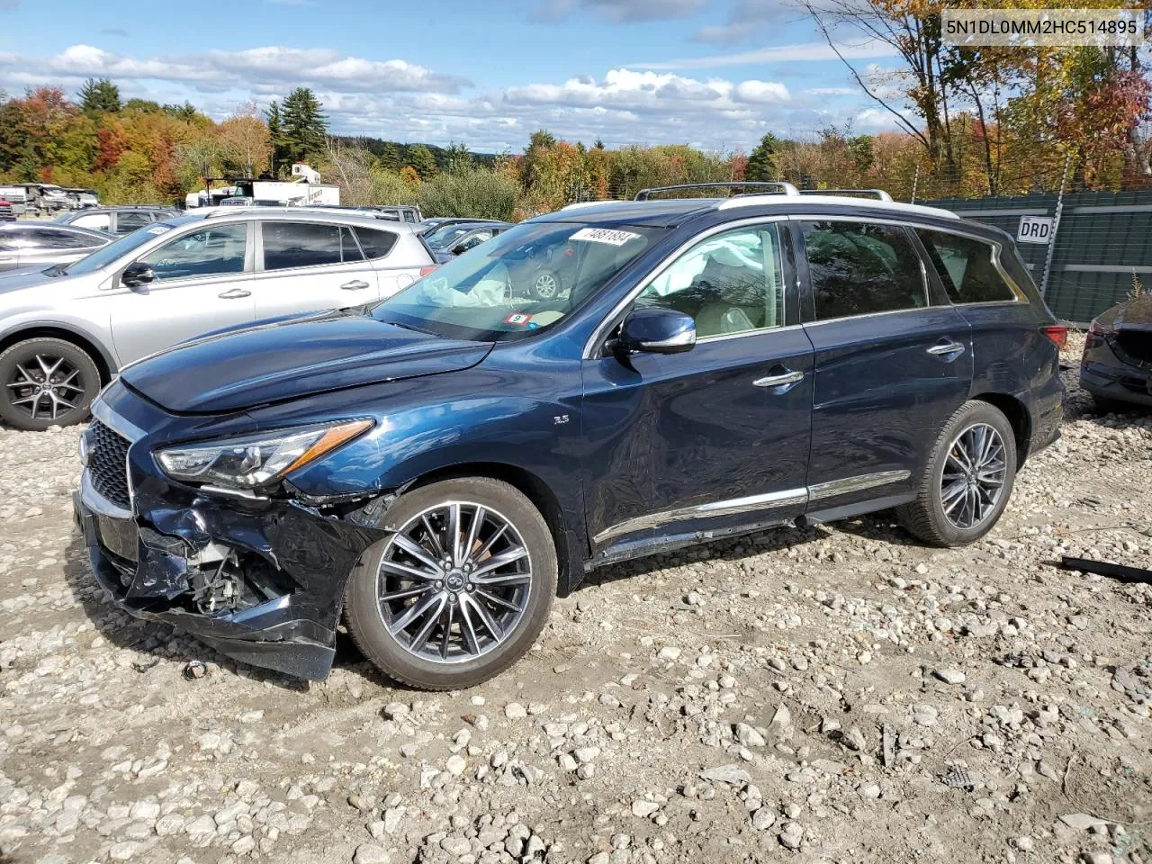 2017 Infiniti Qx60 VIN: 5N1DL0MM2HC514895 Lot: 74881884