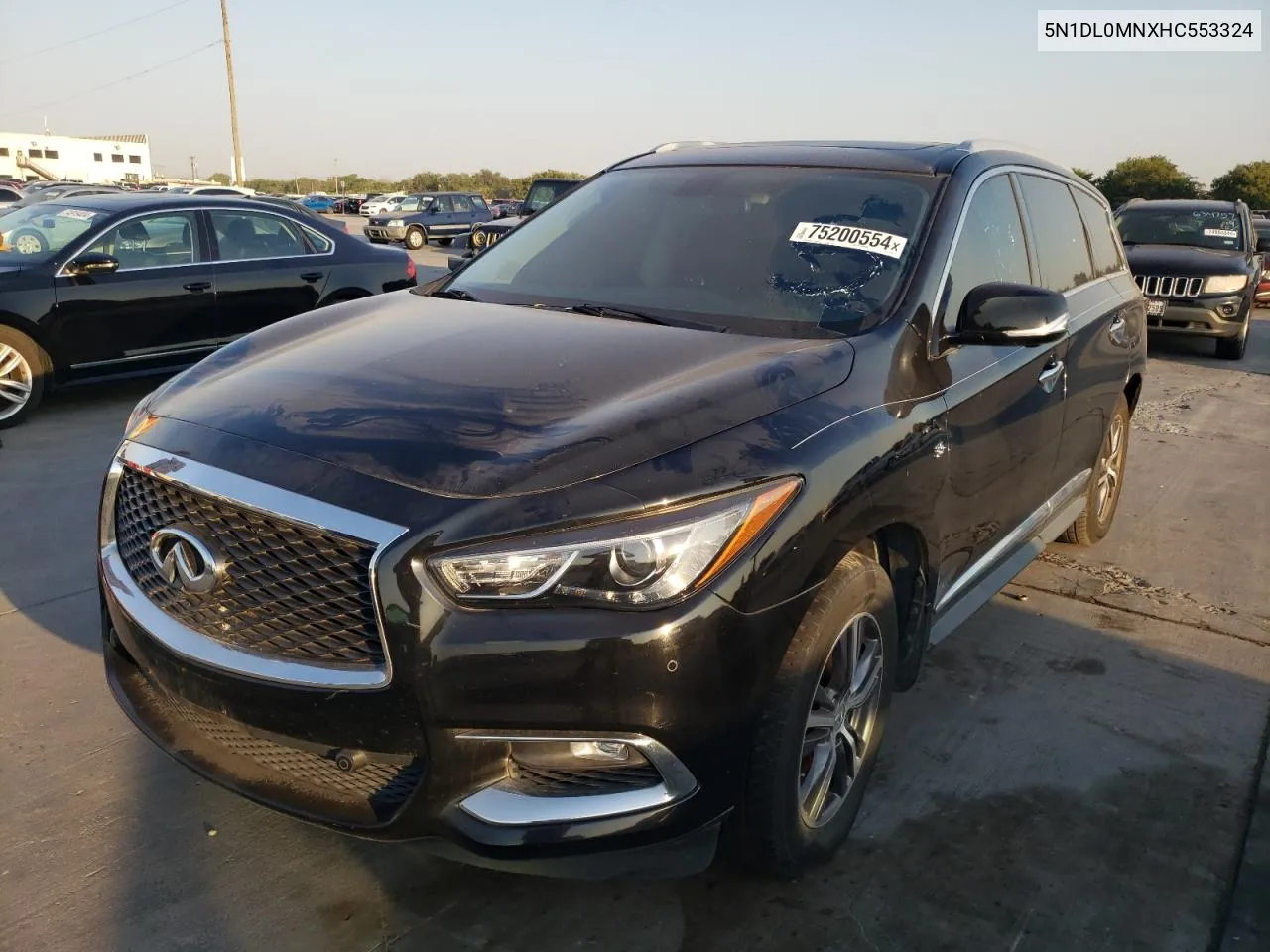 2017 Infiniti Qx60 VIN: 5N1DL0MNXHC553324 Lot: 75200554