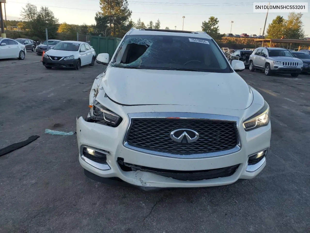 2017 Infiniti Qx60 VIN: 5N1DL0MN5HC553201 Lot: 75318854