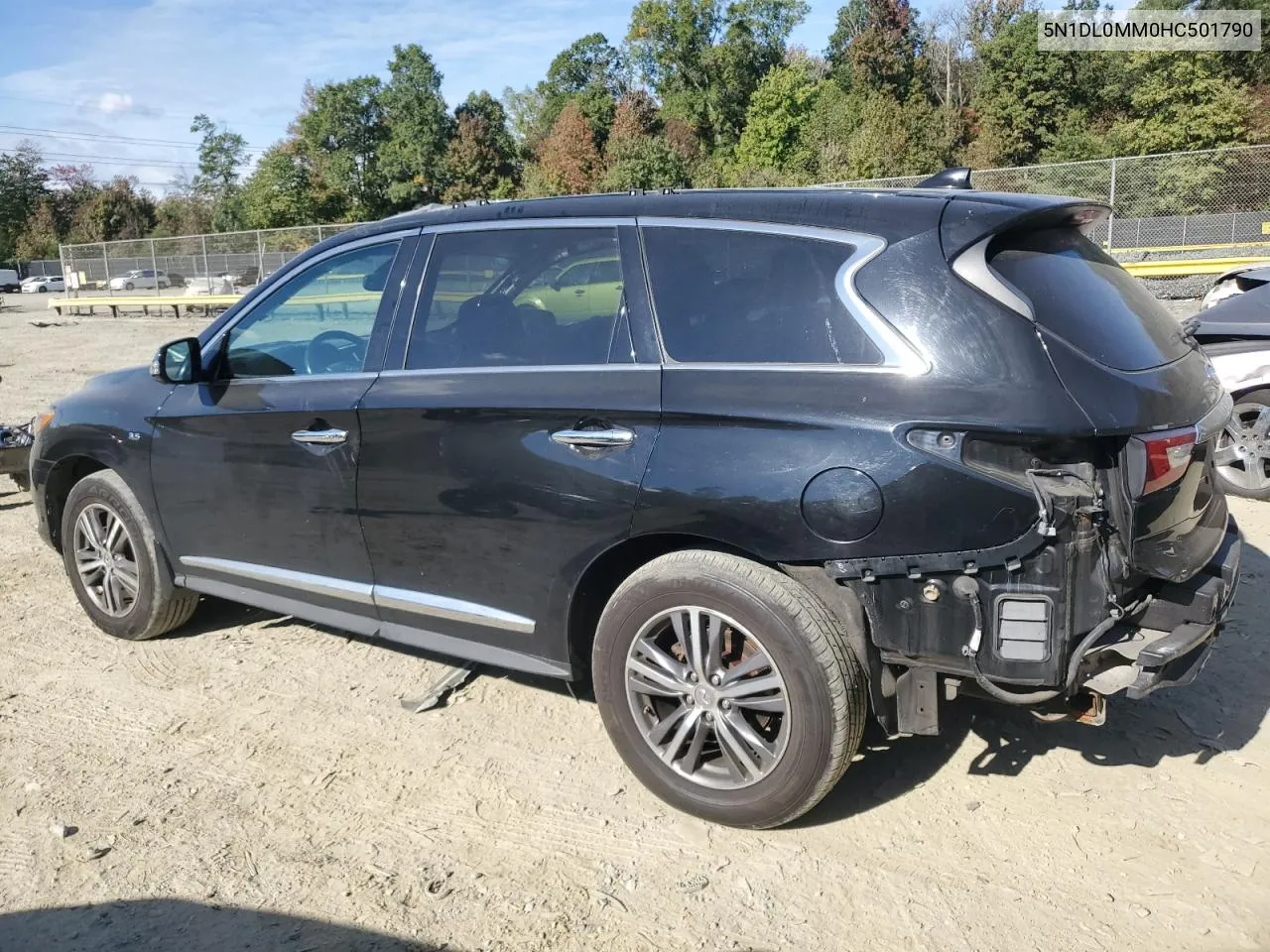 2017 Infiniti Qx60 VIN: 5N1DL0MM0HC501790 Lot: 75605404