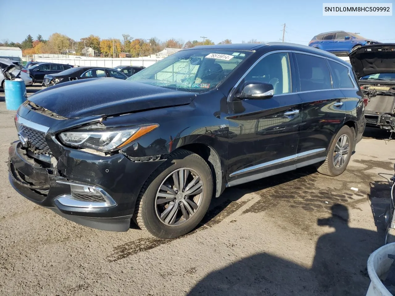 2017 Infiniti Qx60 VIN: 5N1DL0MM8HC509992 Lot: 76515914